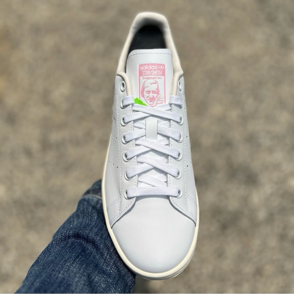 533 | Adidas Stan Smith X KS Women's White Sneaker Athletic Shoe Casual Footwear - Picture 6 of 9